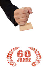 60 Jahre stempel