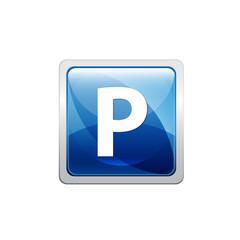 Bot&oacute;n azul parking