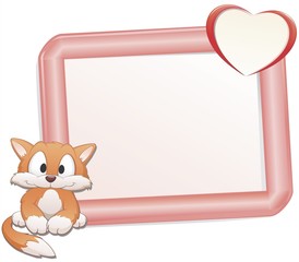 Cartoon Cat with Frame