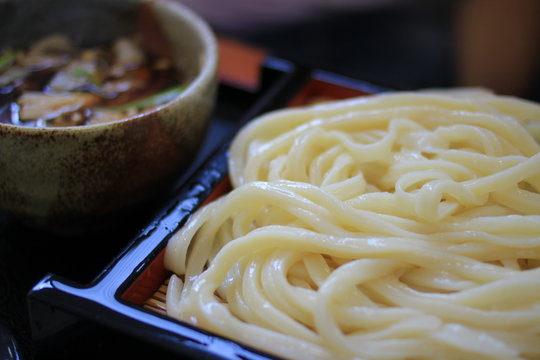 手打ち　肉茄子汁うどん