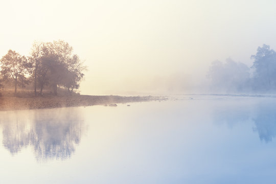 Misty Morning on the River