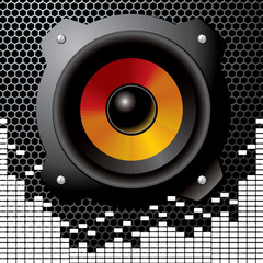 audio speaker - vector illustration