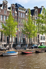 Fototapeta na wymiar Amsterdam canals view