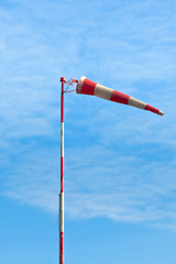 Red and white windsock