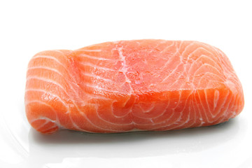 raw salmon fillet