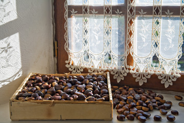 Sechage des chataignes