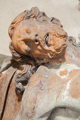 Milan - heat of Jesus - a in Sant Lorenzo basilica