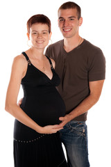 Naklejka premium couple et futurs parents