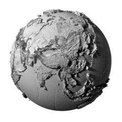 Gray Globe - Asia