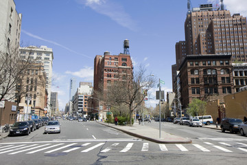 Fototapeta na wymiar Street na Manhattanie