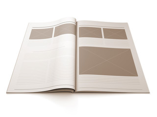 Magazine blank page for design layout