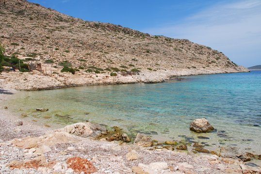 Kania beach, Halki island, Greece