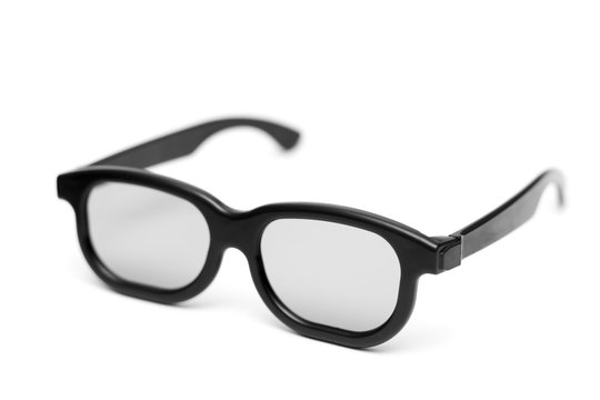 Glasses with a black frame