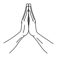 Folded hands