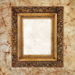 Gold picture frame with textured insert