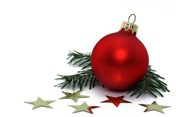 sterne mit weihnachtskugel