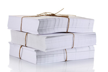 File folders on white background