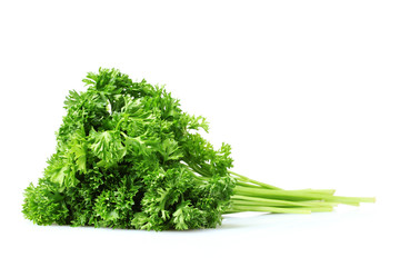 beautiful parsley isolated on white