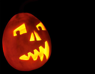 Halloween Pumpkin in darkness