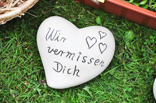 Herz - Wir vermissen Dich
