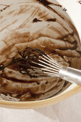 Whisk used in cooking and baking in kitchen