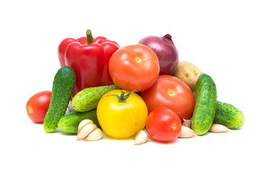 Fototapeta na wymiar Different fresh vegetables close-up