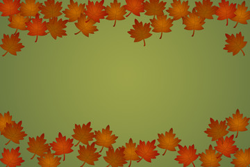 Obraz premium Autumn border