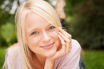 Young and smiling woman