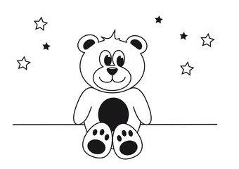 teddy zum ausmalen