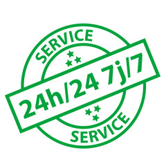 Tampon SERVICE 24h/24 7j/7 (7 jours sur 7 - 24 heures sur 24)