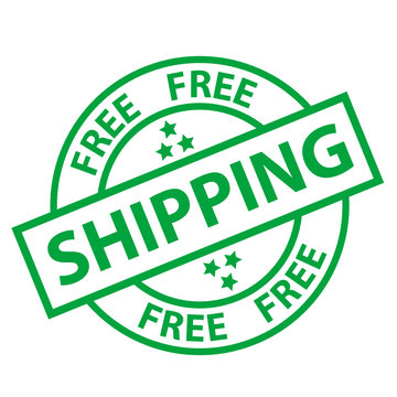 "FREE SHIPPING" Marketing Stamp (delivery service home express)