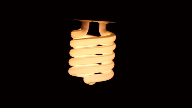 light bulb turns on and off