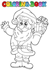 Coloring book Santa Claus topic 1