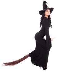 witch with a broom