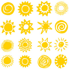 Sun collection, hand made.