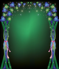 colorful celebratory background with decorations