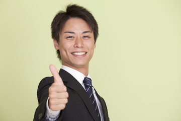 A young Japanese businessman