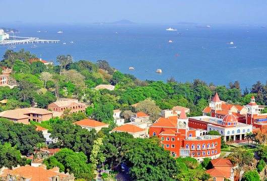 Xiamen Gulang-yu Island Aerial View