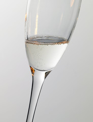 detail of a champagne glass