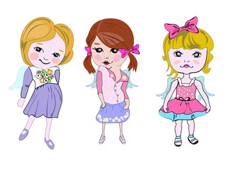 Kids in fashionable clothing