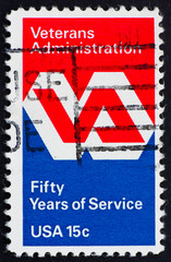 Postage stamp USA 1980 Veterans Administration Emblem