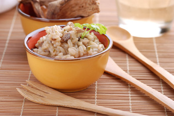 risotto ai funghi porcini - due