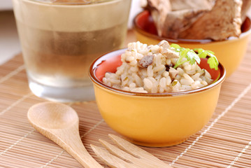 risotto ai funghi porcini - tre