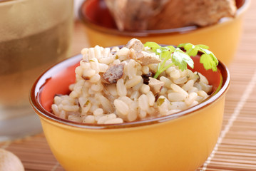 risotto ai funghi porcini - quattro