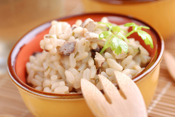 risotto ai funghi porcini - nove