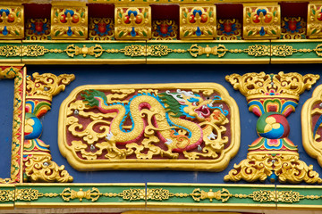 Tibetan dragon pattern