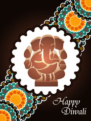 abstract happy diwali background