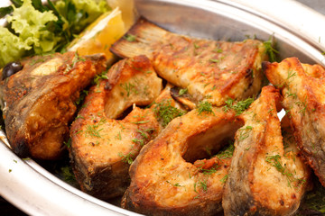 fried fillet carp