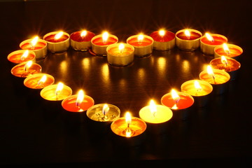 a heart of candles_1
