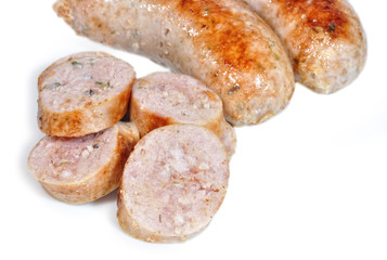 Rodajas de chorizo criollo.